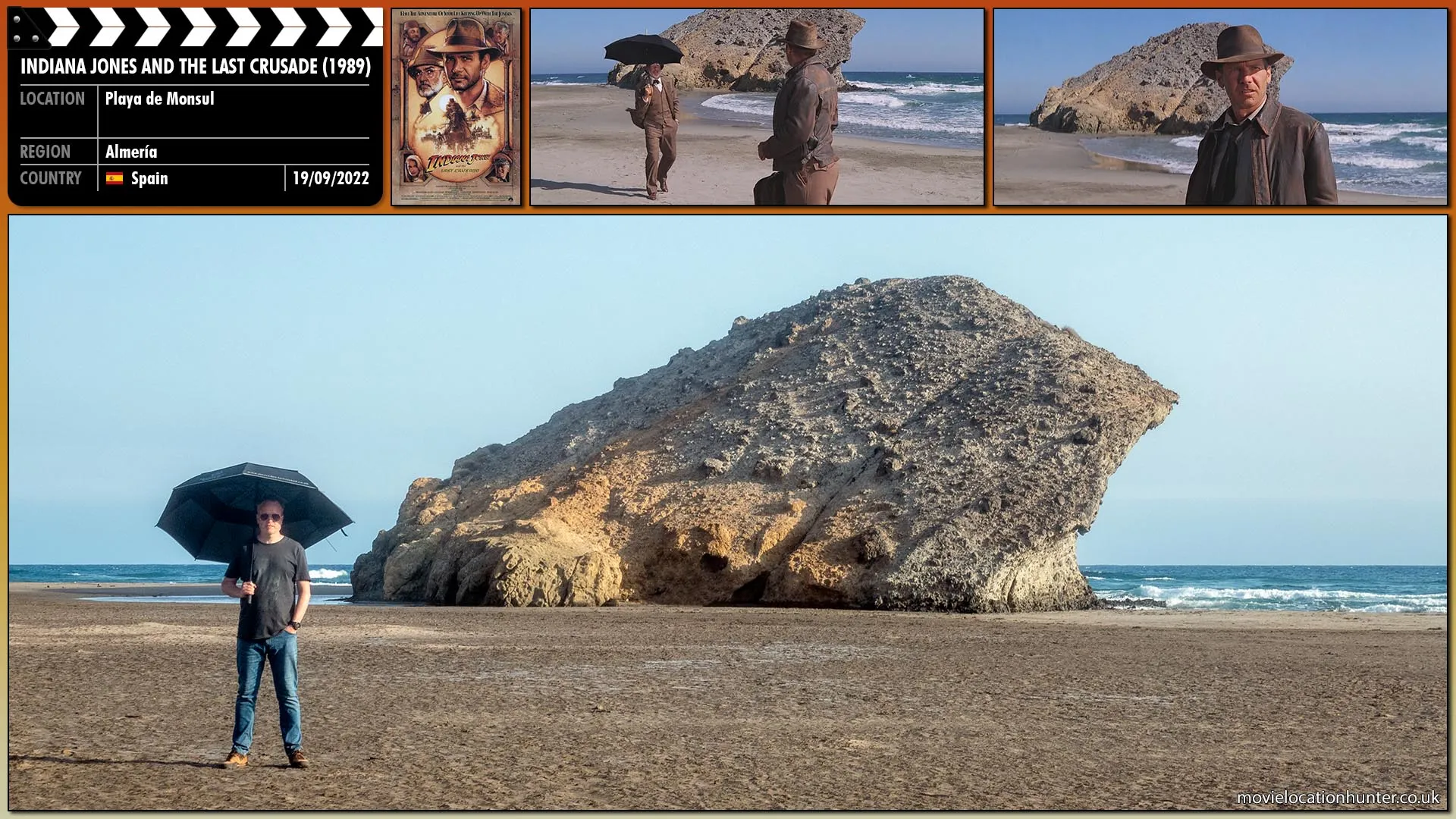 Filming location photo, shot in Spain, for Indiana Jones and the Last Crusade (1989). Scene description: 